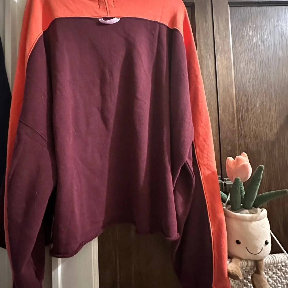 NWT Free People size XL half zip sweatshirt - Picture 7 of 8